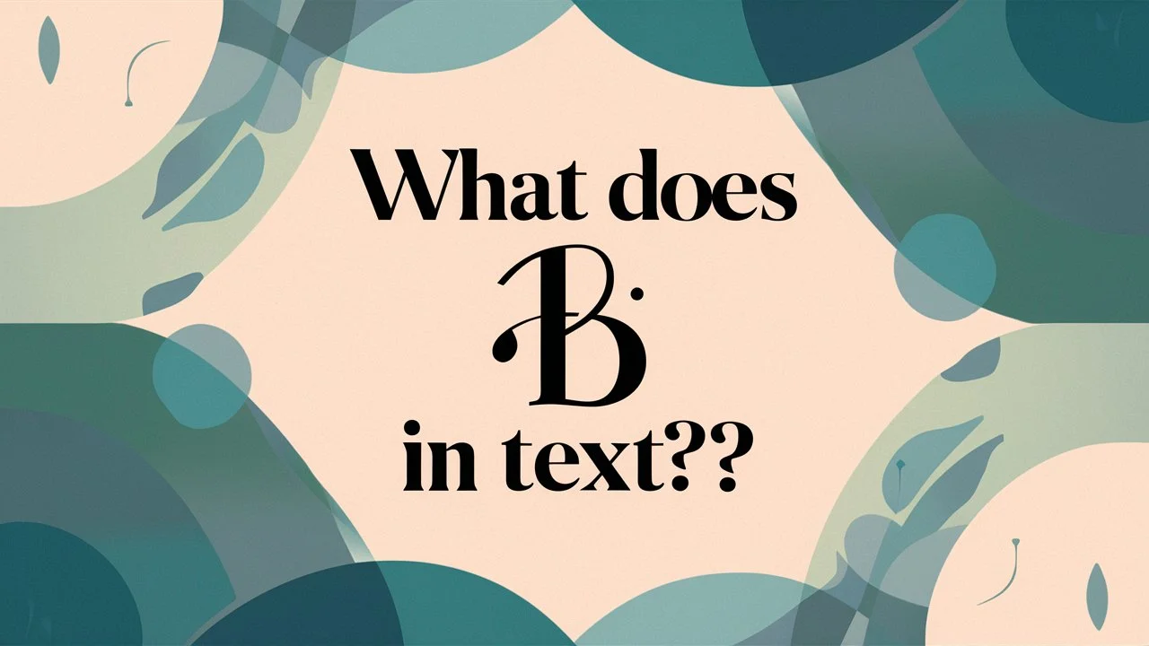 Read more about the article What Does “B” Mean in Text? A Comprehensive Guide