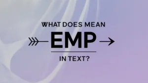 Read more about the article What Does EMP Mean in Text? Decoding Its Various Uses