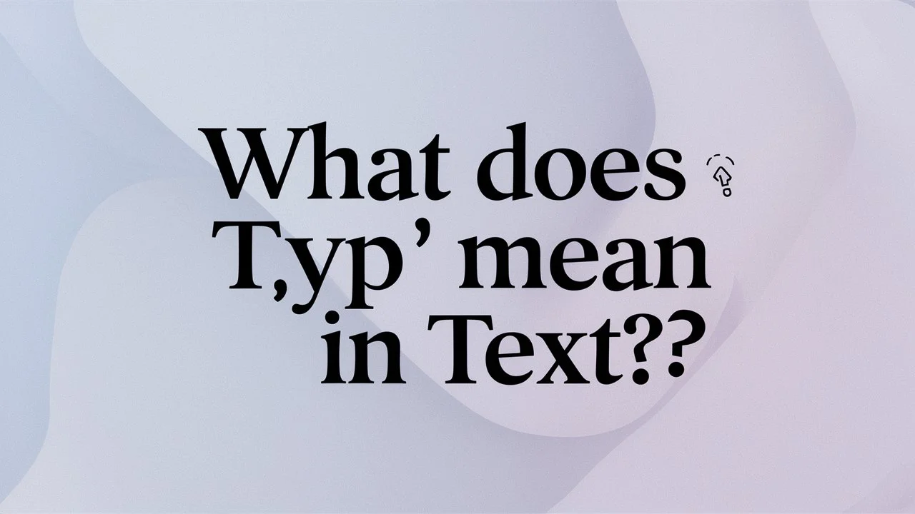 You are currently viewing What Does “Typ” Mean in Text? A Complete Guide
